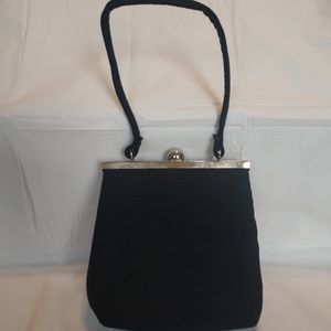 small vintage black evening purse
